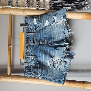 Lucky Brand The Cut Off Button Fly Jean Short